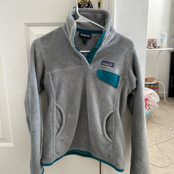 Patagonia Jackets & Blazers - grey & turquoise patagonia
